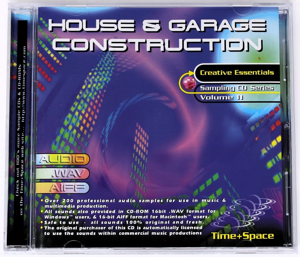 Zero-G Creative Essentials 11 House & Garage Construction Library Sampling CD
