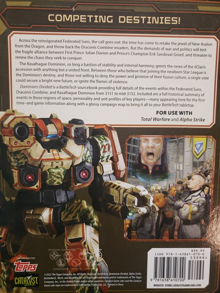 BattleTech: Dominions Divided