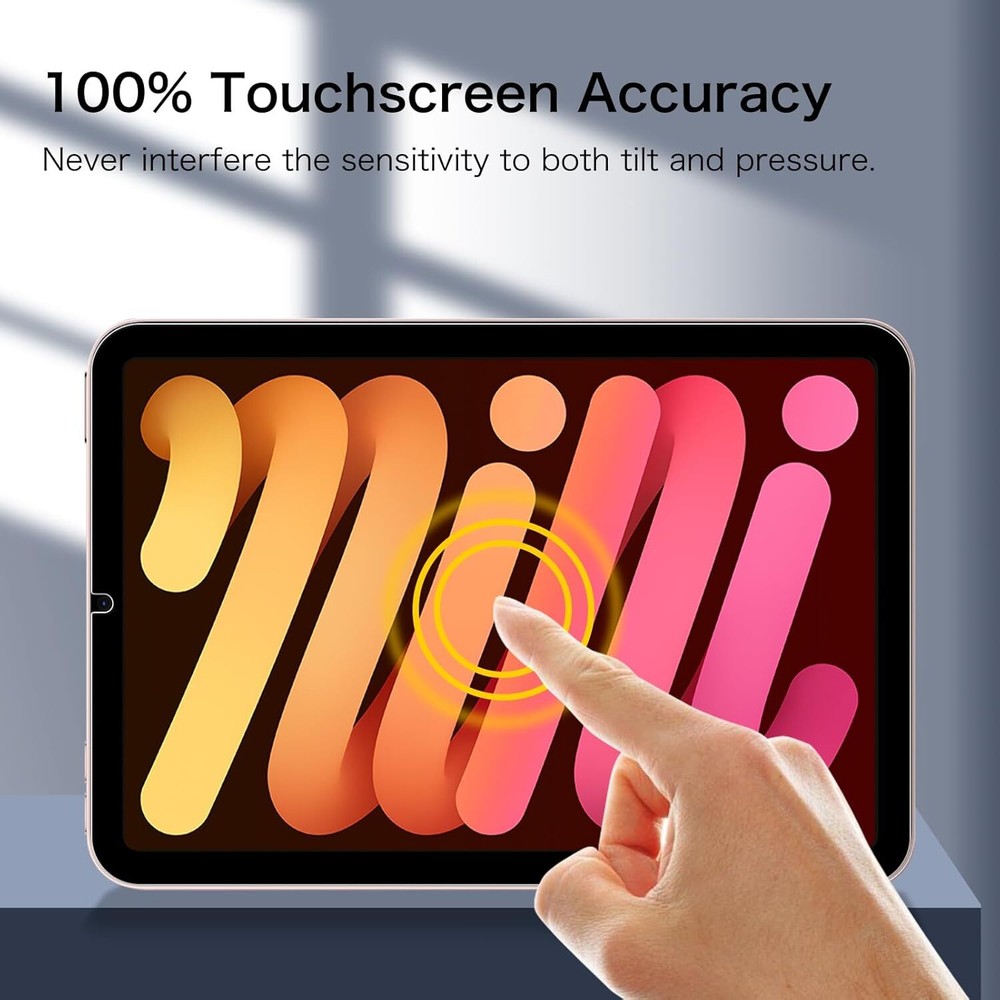 2-Pack Tempered Glass Screen Protector for iPad Mini 7 (A17 Pro) 7th 2024