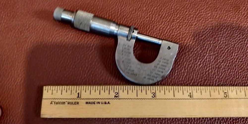 Vintage Helios Outside Micrometer 0-1/2" Range MINI