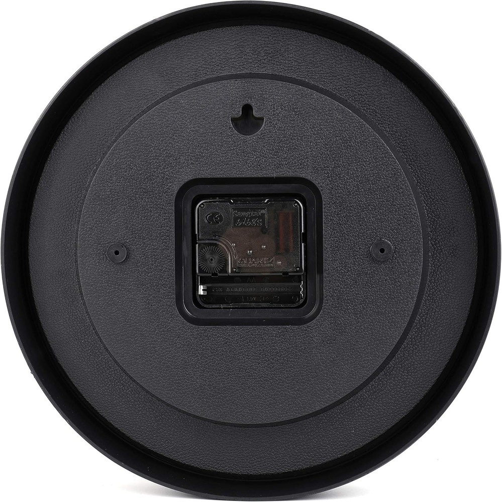 Mainstays Basic Indoor 8.78" Black Analog Round Modern Wall Clock (2 Pack)