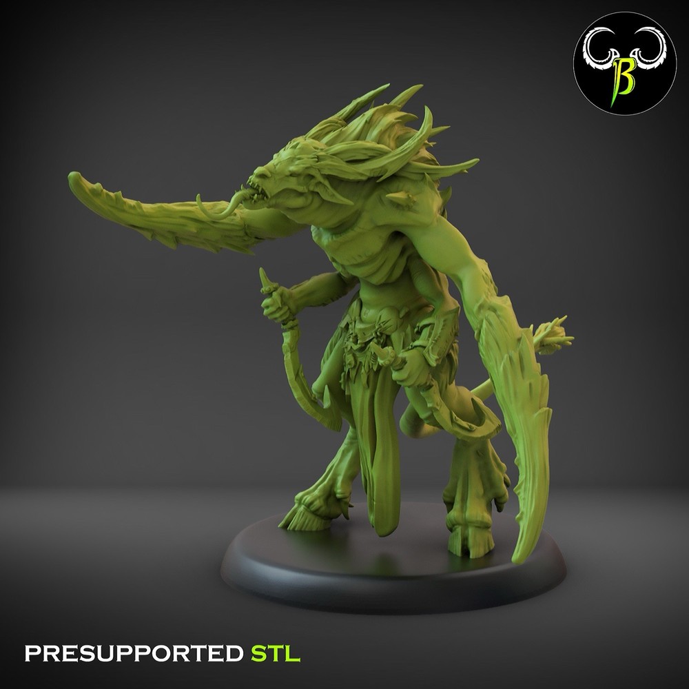7 Herd Mutants, Fallen Beasts, 3D Printed ClayBeastCreation
