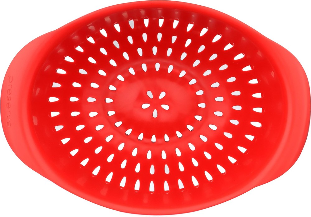 Small Colander Made From Recycled Plastic Kitchen Strainer 1.5 Quart Red