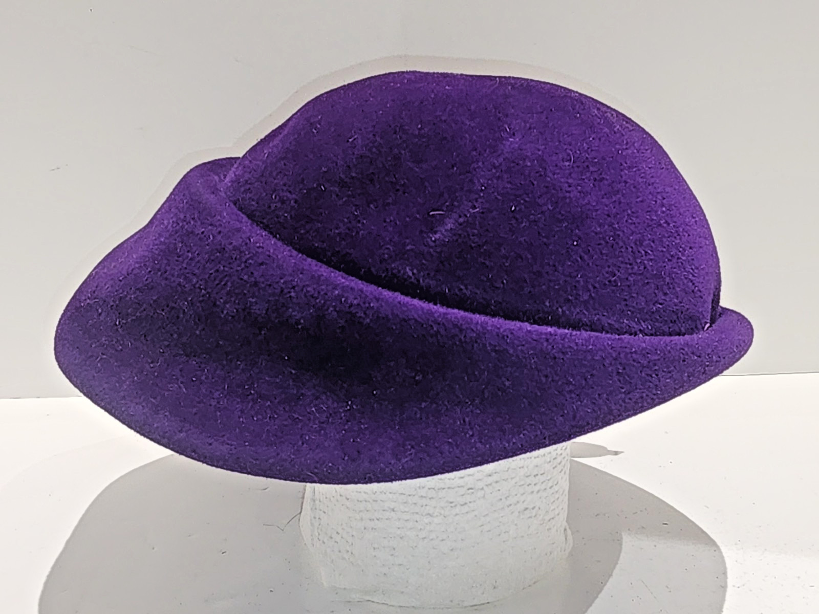 Vintage Le Montet, Velour Imported Women's Hat, Purple, Rare