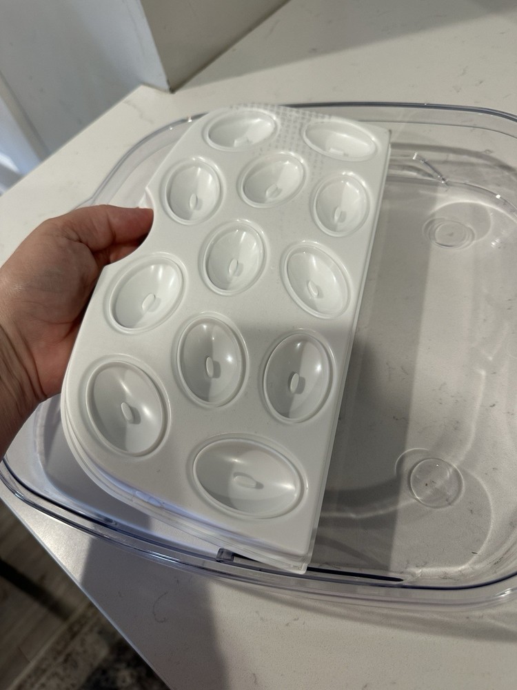 Pampered Chef Large Cool Serve Tray Deviled Eggs, Vegetables, Fruit Used Once