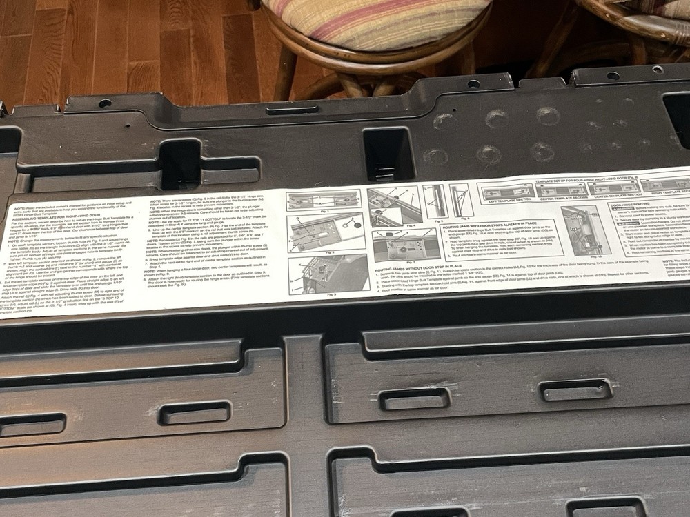 PORTER-CABLE #59381 Hinge Butt Router Template Kit - NEW