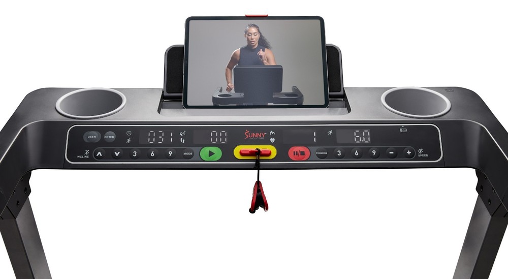 Foldable Treadmill Fully Assembled One Click Quick Button Auto Incline 20" Deck