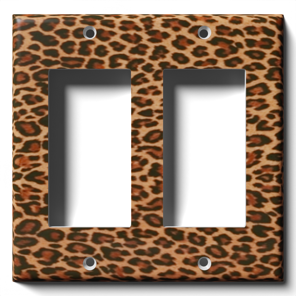 SnazzySwitch Leopard Print Decorative Light Switch Plate Cover