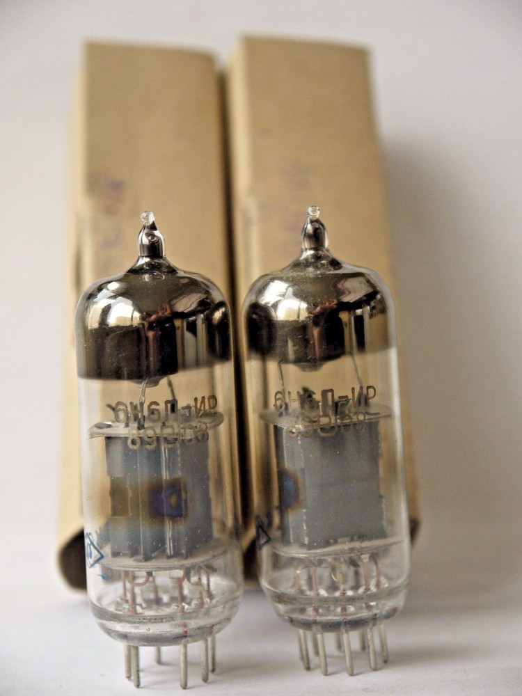 6N6P-IR / ECC99 / E182CC Matched Pair High-DurableDoubleTriode Gold Grid NEW OTK