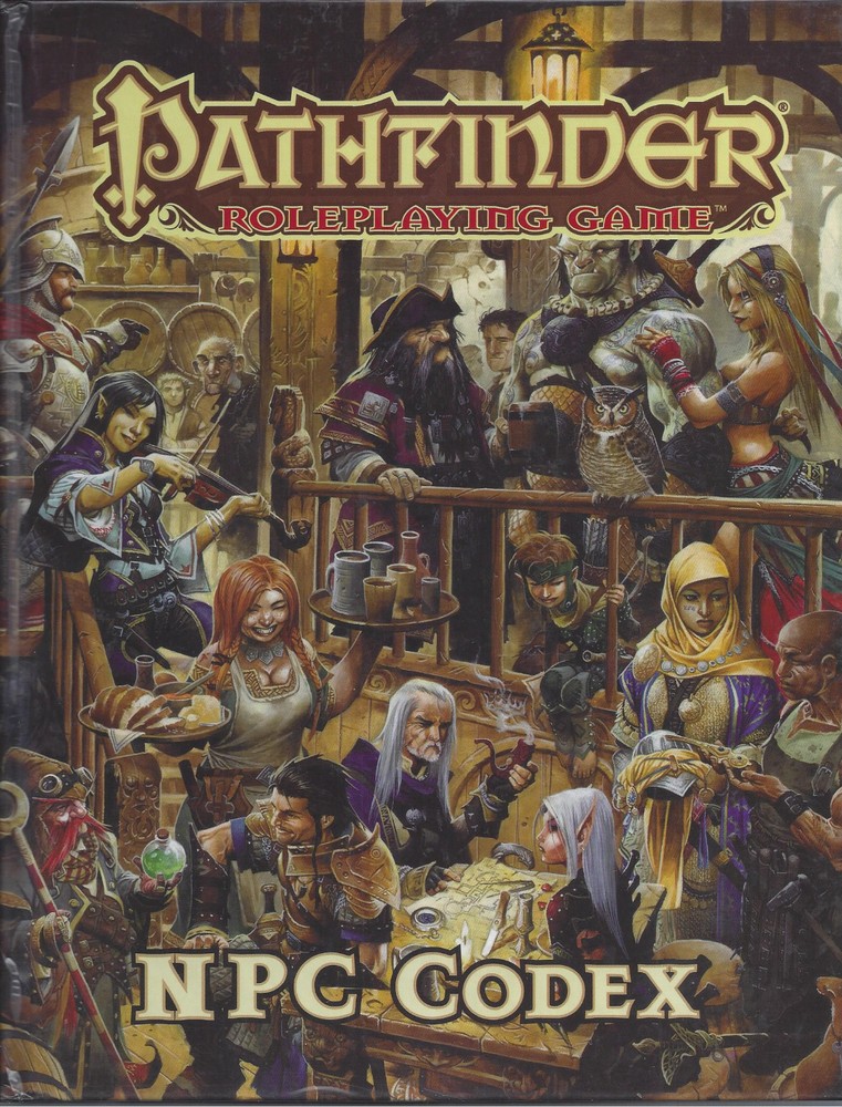 NPC Codex HC  Pathfinder Dungeons & Dragons RPG D20 D&D NM