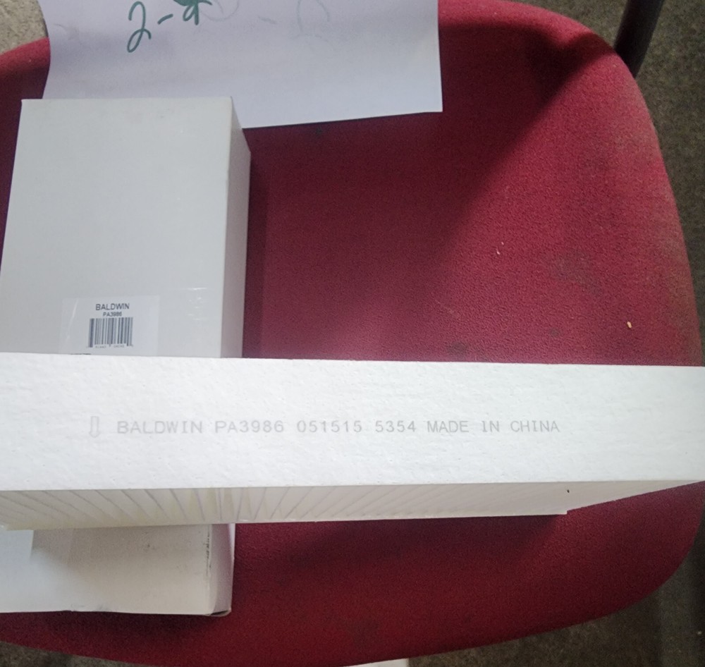 BALDWIN FILTERS PA3986 Cabin Air Filter,Rectangular