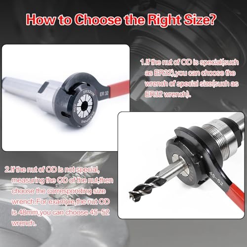 Mdvora Coilover Spanner Wrench Set, C-Shape Shock Spanner Hook Wrench 6pcs