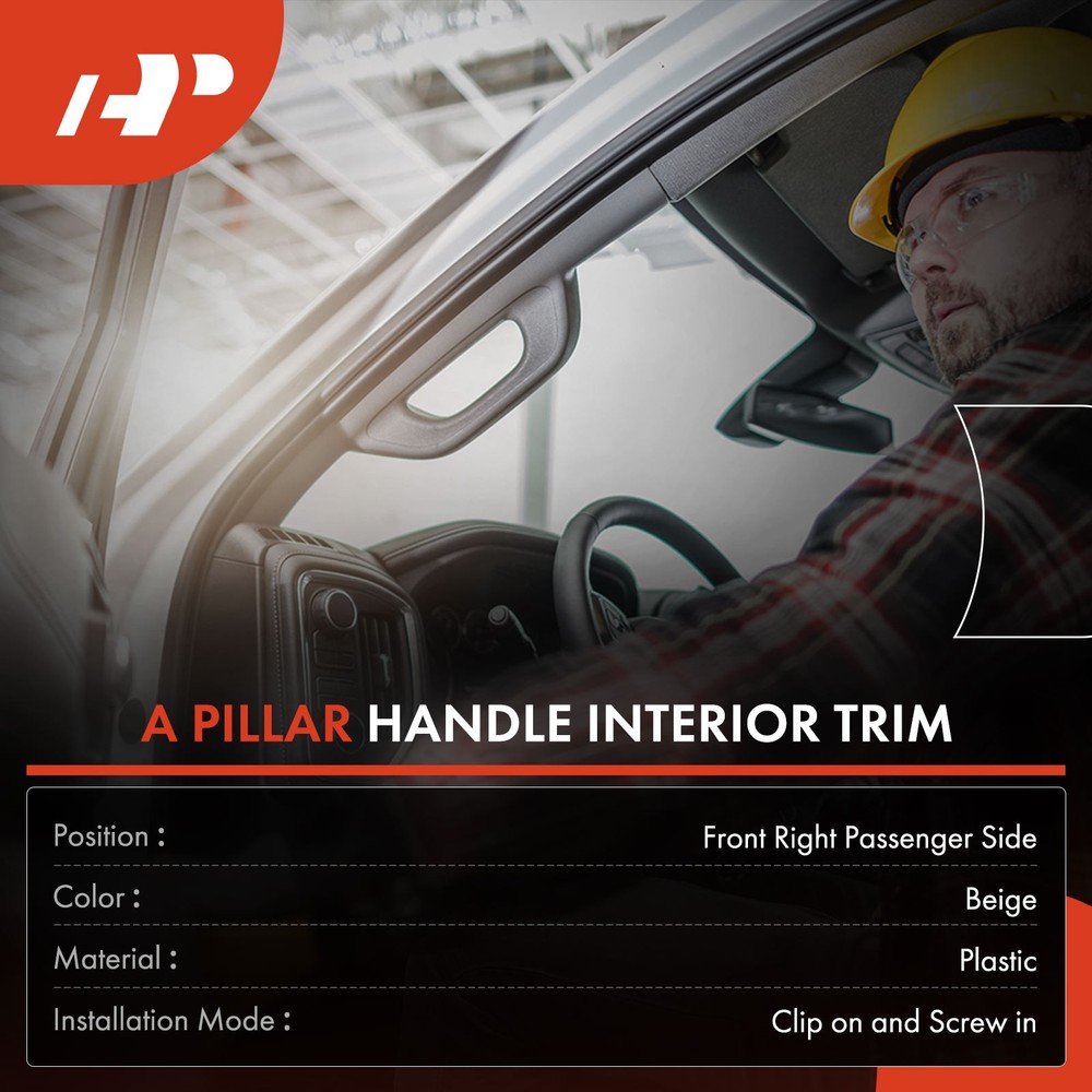 A-Premium Front Right A-Pillar Trim Interior Handle for Dodge Ram 1500 2500 3500