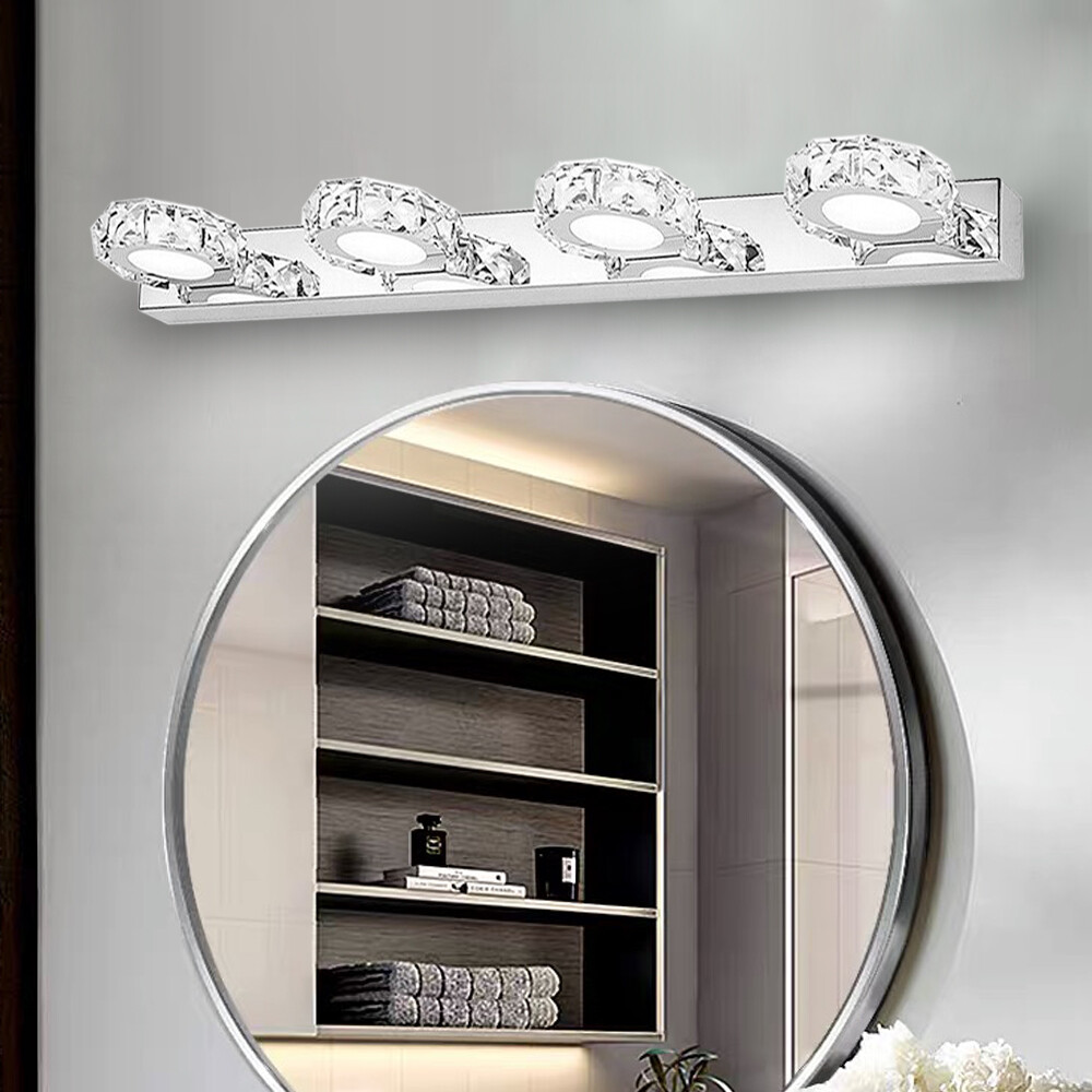 Modern LED Crystal Mirror Light Bathroom Toilet Wall Lamp Fixture Vanity lamp