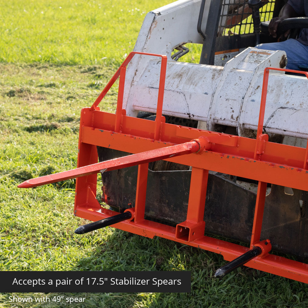 Titan UA USA Made Step-Through Hay Frame Attachment, 43in Spear