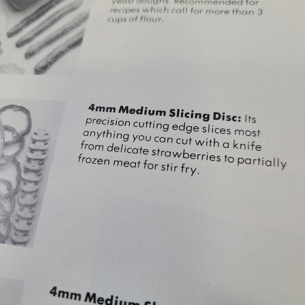 Vintage Kitchenaid Replacement 4mm Medium Slicing Disc Attachment