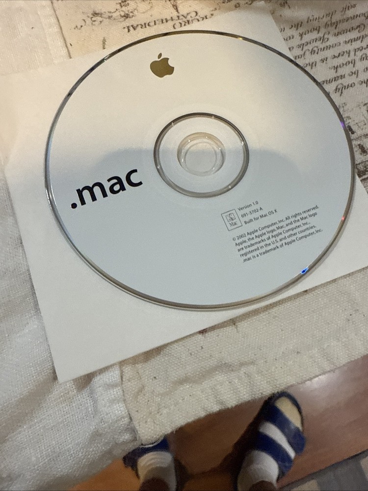 2002 Macintosh Mac .Mac Software Installation CD Version 1.0 Built For OS X