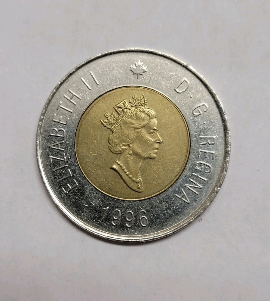 1996 Canada First $2 Dollars Toonie  Circulated