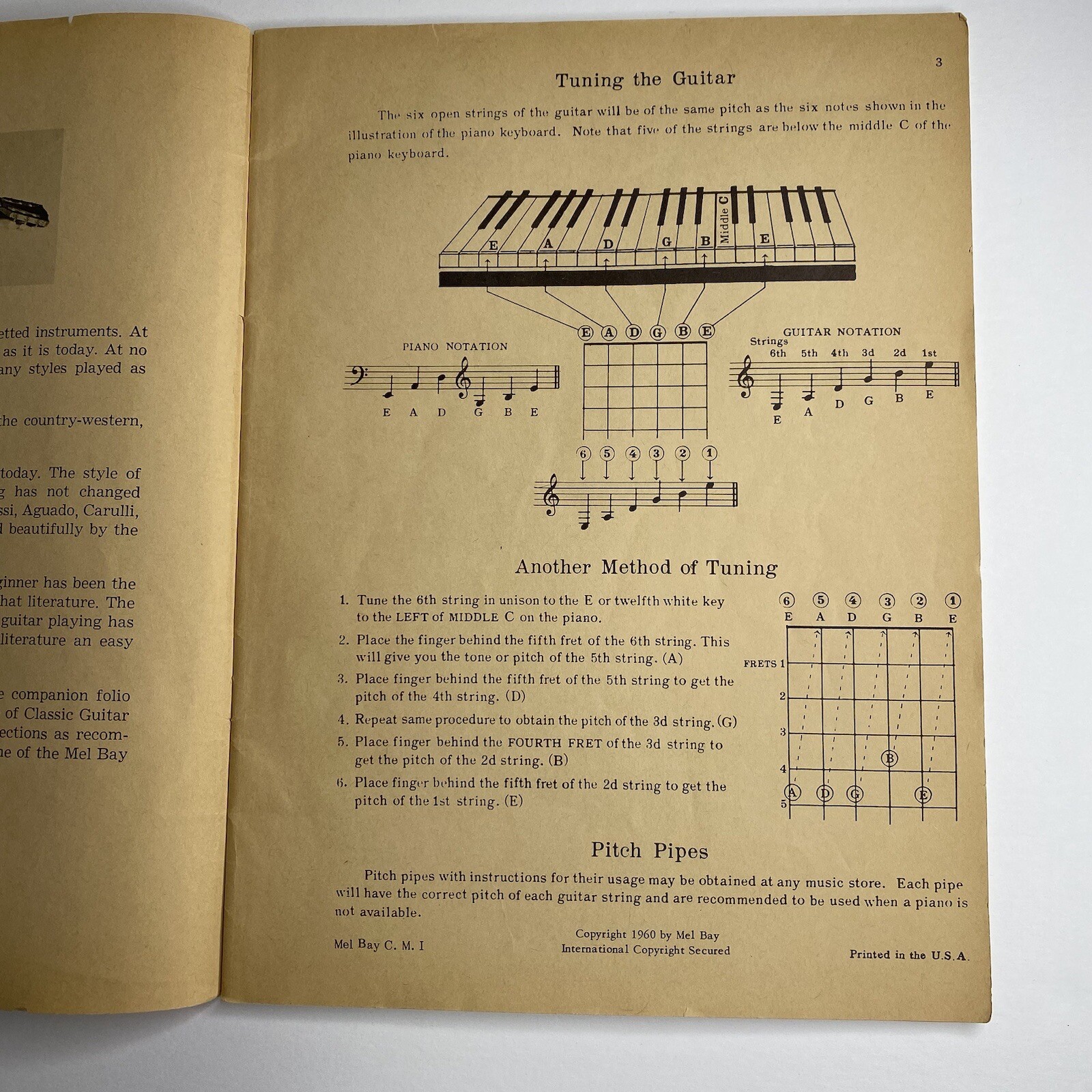 MEL BAY Mel Bay's Classic Guitar Method, Workbook, Volume 1, Vintage 1960