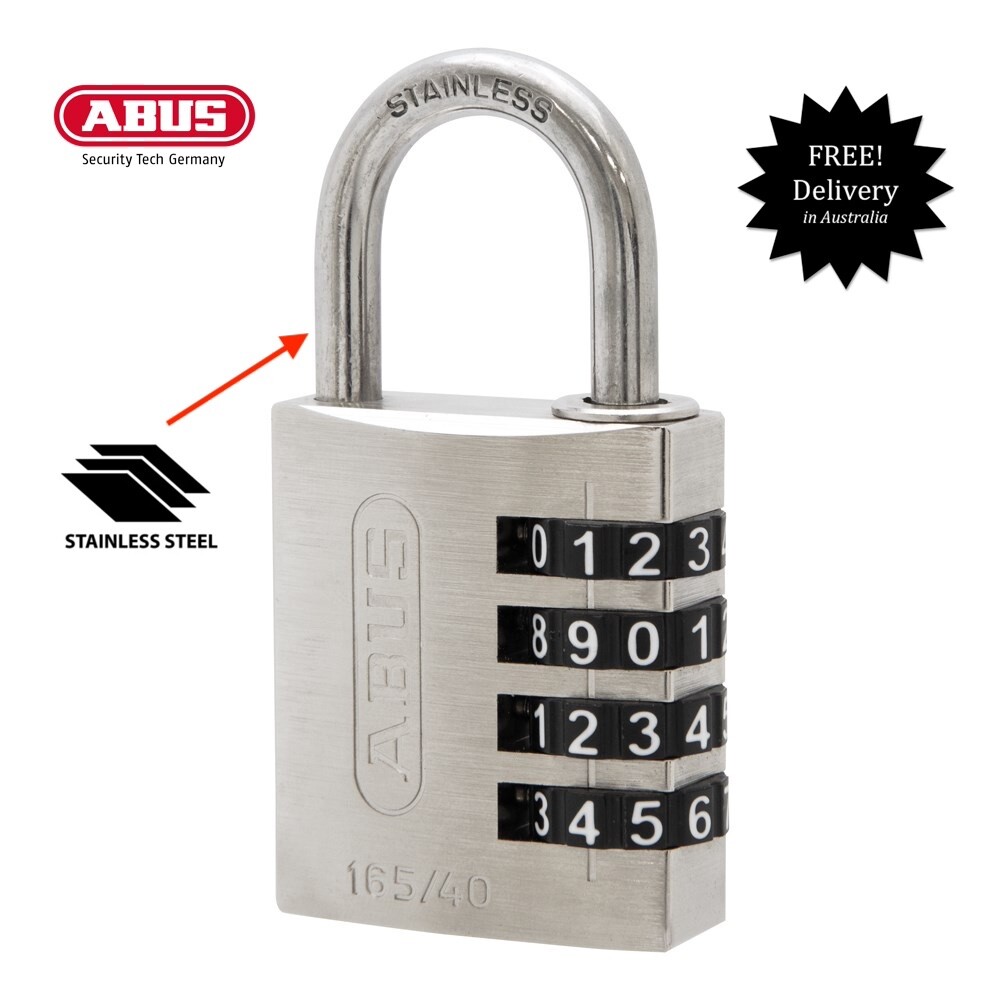 Abus 165IB/40 Combination Padlock Combo Padlocks (165IB40C) -FREE POSTAGE