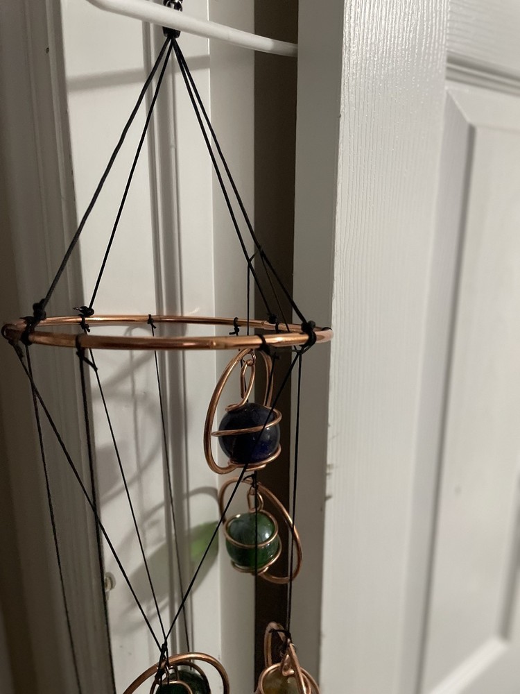 Marble Spiral Wind Chimes Open Box