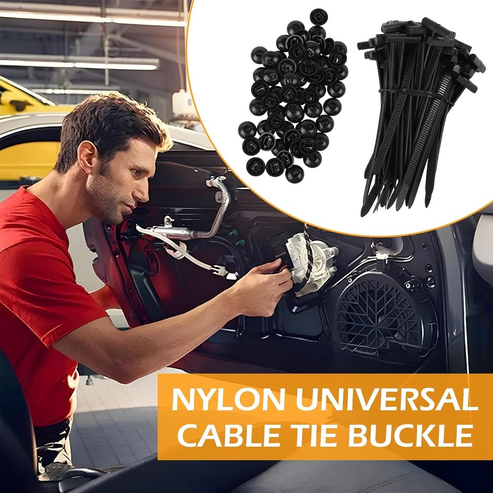 Universal Nylon Cable Tie Buckle Fasteners