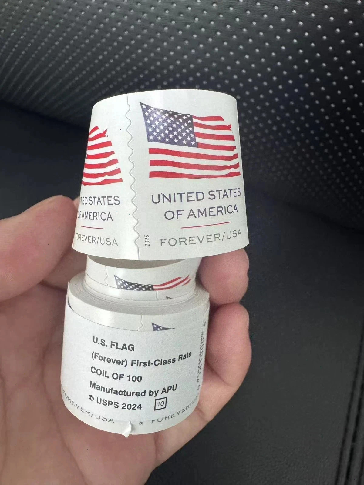 New 1 rolls of 100 USPS - 2025 Postage Free Ship!!-100 PCS-Discount Multiples!