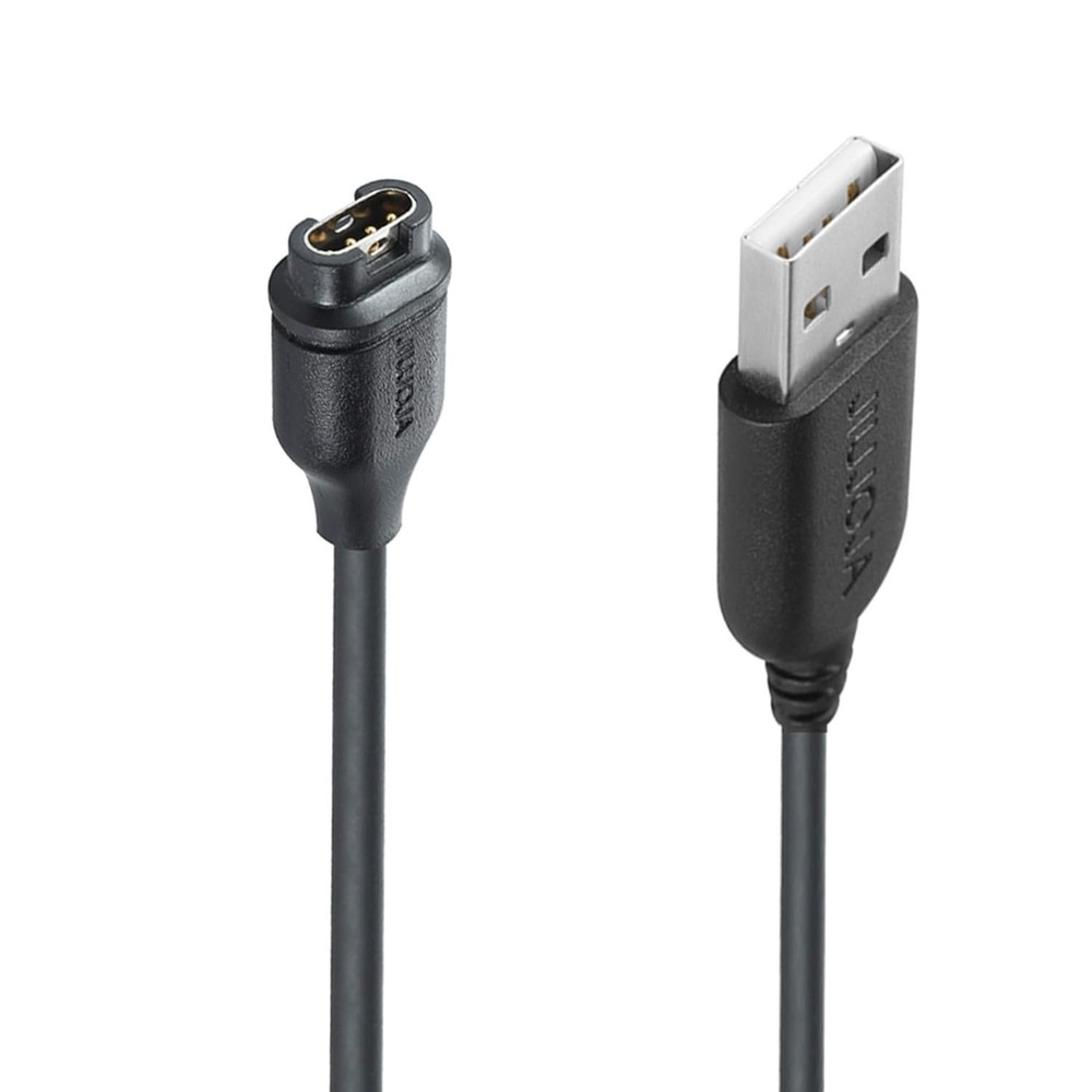 Versatile 3.93ft Garmin Charger Cable with Data Transfer - Black (1 Pack)