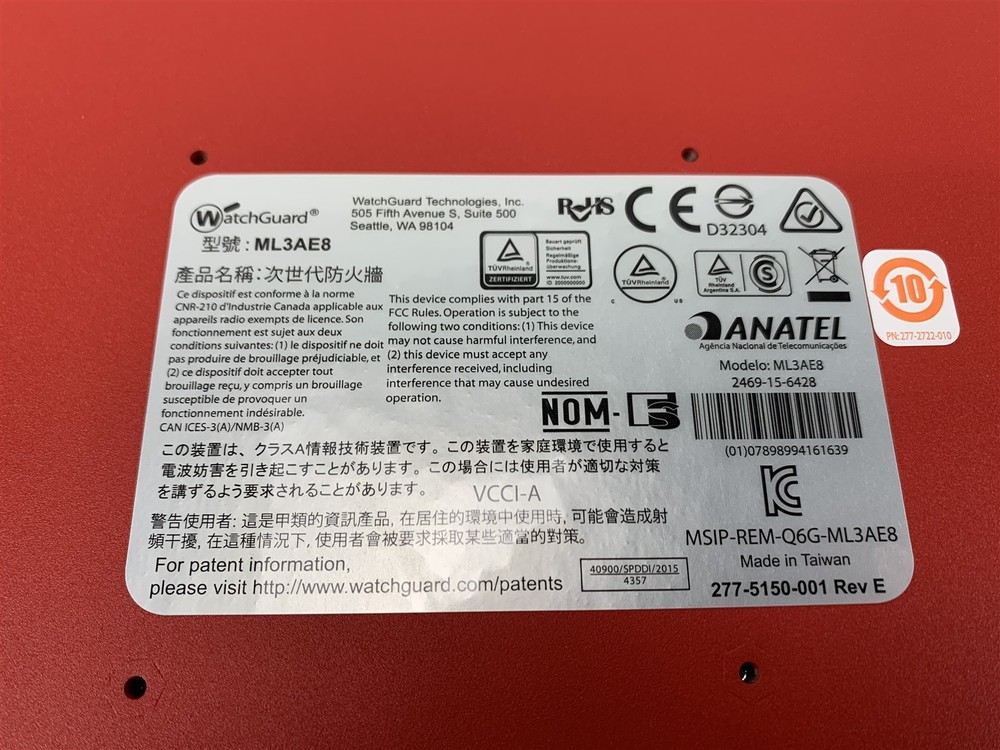 WatchGuard Firebox M300 ML3AE8