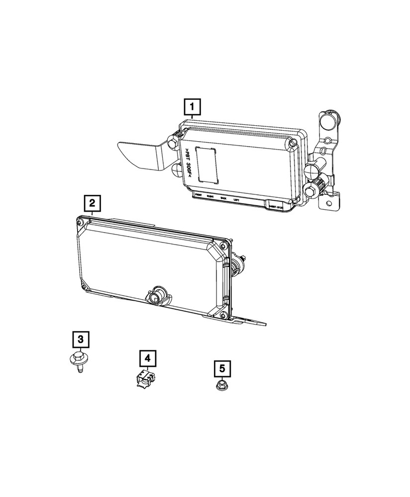 Genuine Mopar Forward Facing Camera 68454267AC