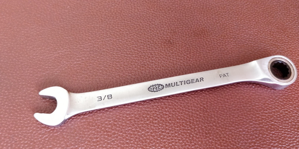 3/8" Crescent Combination wrench ~ 72t+ multigear ratcheting end
