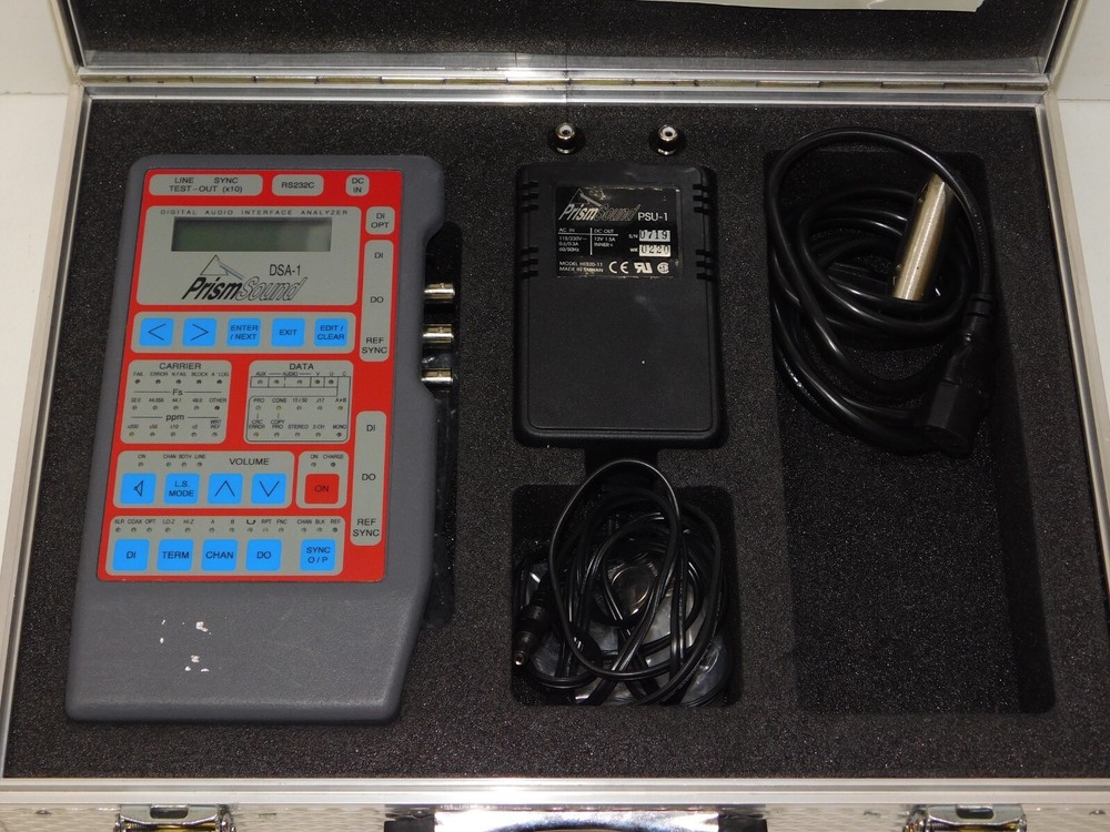 PrismSound DSA-1 Digital Audio Interface AES/EBU Signal Analyzer Generator UK
