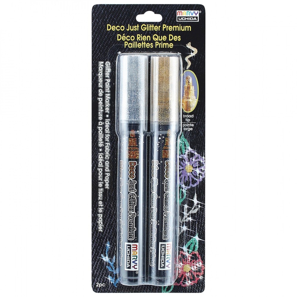 Deco Just Glitter Premium Silver Gold 2pc