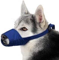 Quick Release Dog Muzzle Large Blue