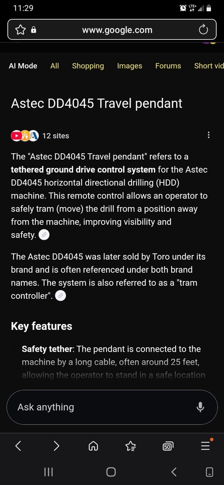 Astec DD4045 (10) Pendant Controller Remote Control w/4' Cord