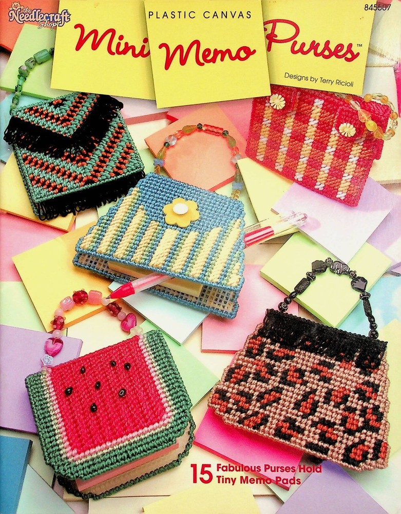 Purses Tiny Memo Pads Plastic Canvas Patterns By Needlecraft Shop