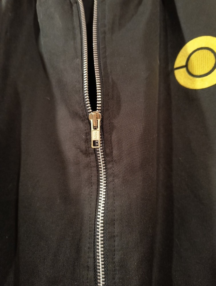 Polyester Reflective Hooded Lined Men's Black Jacket Size XL