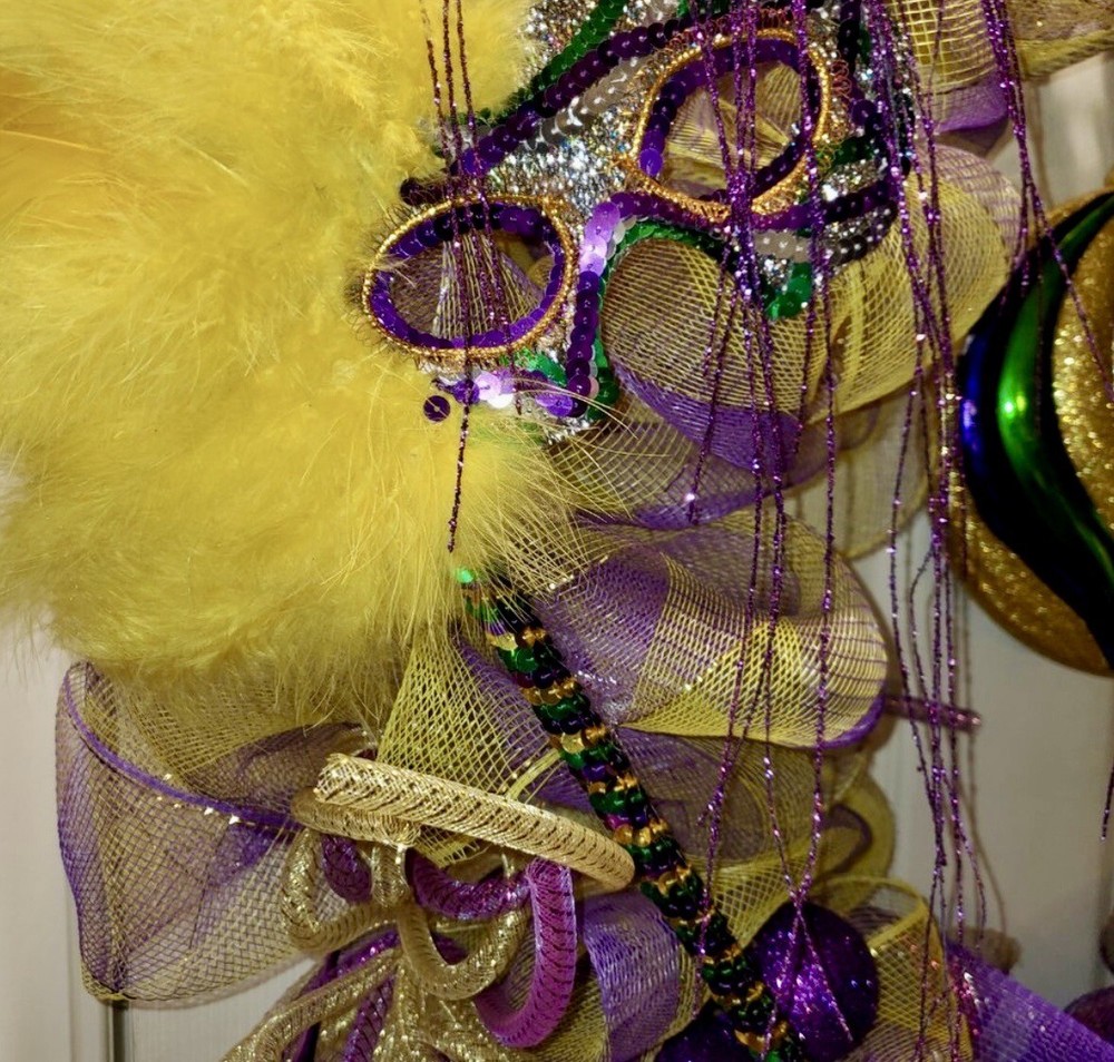 Mardi Gras Wreath