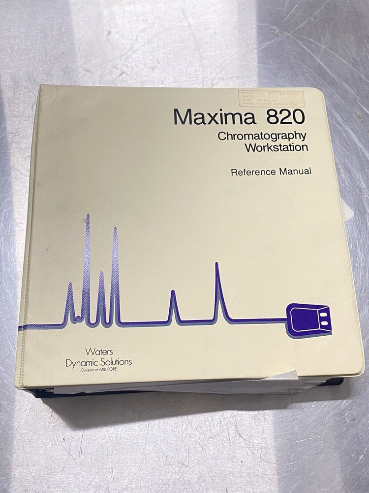 Waters Maxima 820 Chromatography Workstation - Users Guide / Instructions Manual