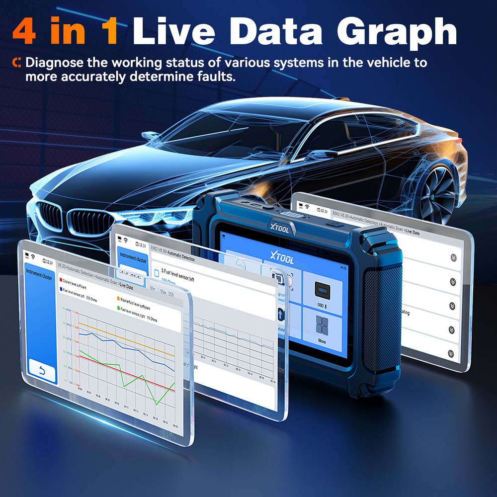 XTOOL IP500 For Dodge, Jeep, Chrysler Full System Diagnostic Tool OBD2 Scanner
