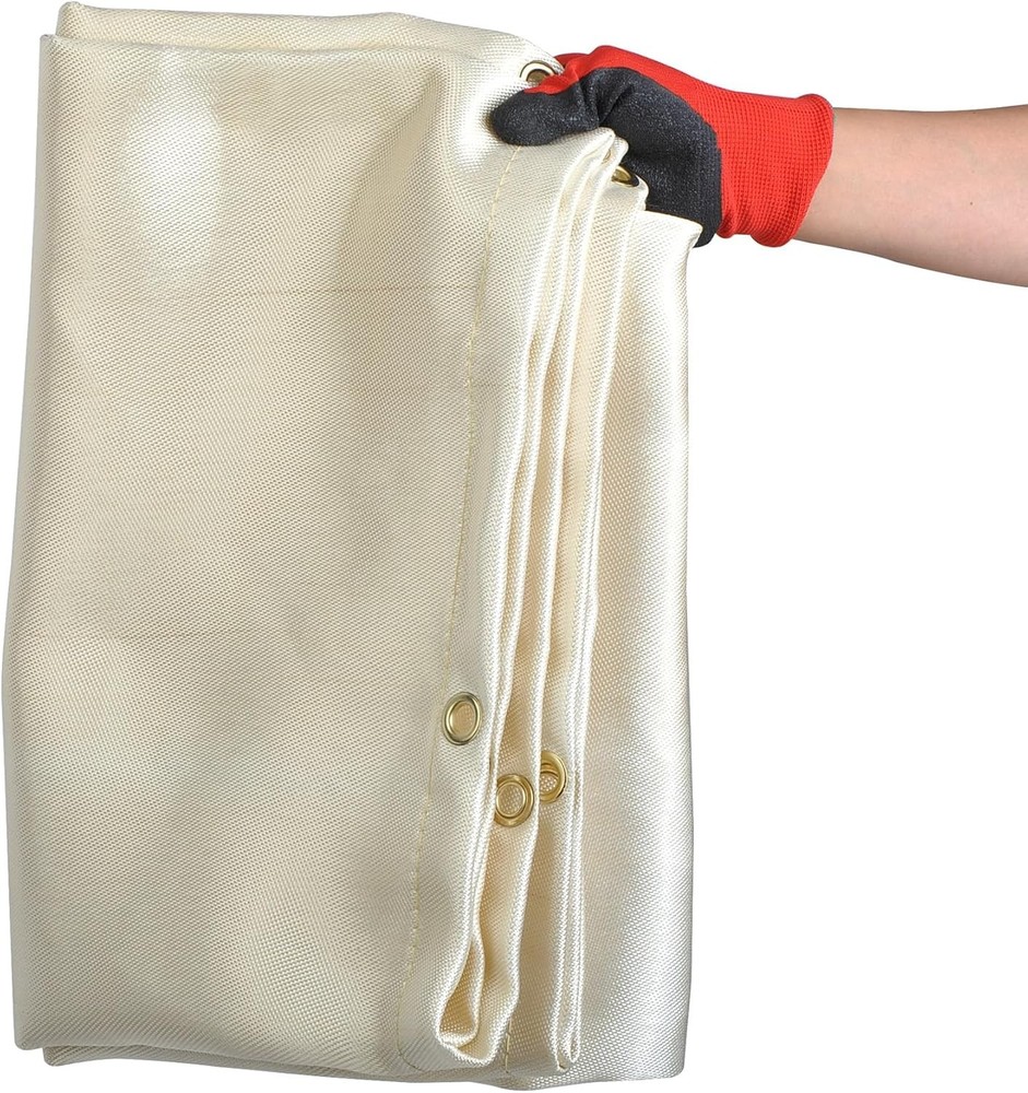 Welding Blanket Fire Retardant Safety Shield Grommets