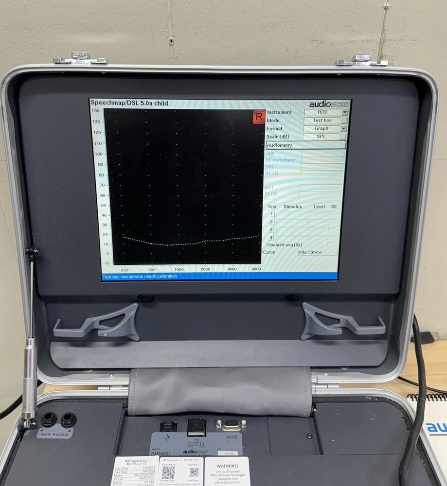 Audioscan RM500SL Hearing Aid Analyzer Untested