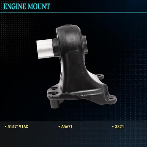 3PCS,Engine Motor Mount & Trans Mount Compatible 2012-2017 Wrangler for Jeep