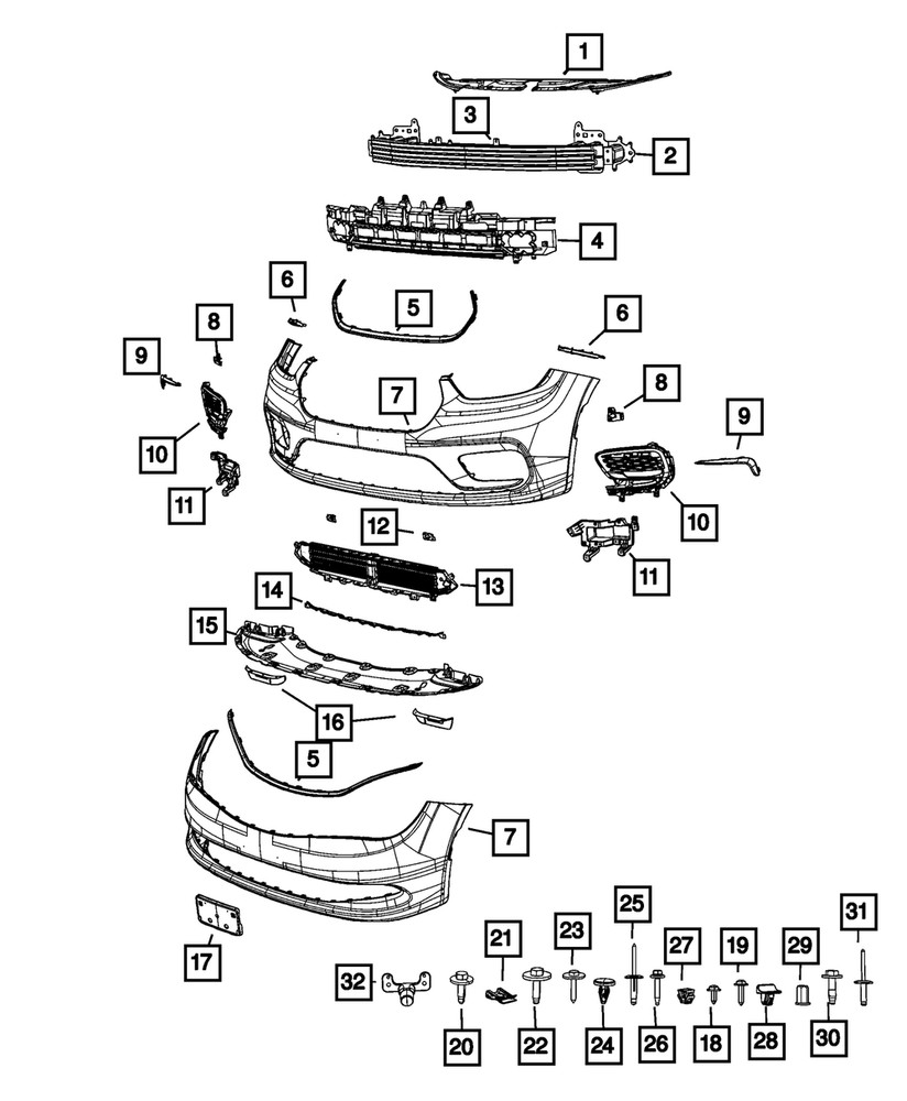 Genuine Mopar Park Assist Sensor Bracket Right 68700434AA