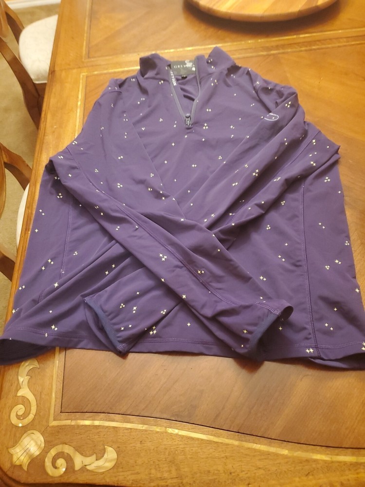 Greyson Tate 1/4 Zip Pullover Purple Raven Medium Men's