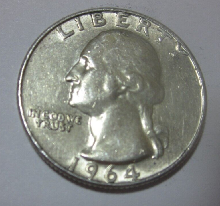 1964 D   Washington Silver Quarter   90% Silver