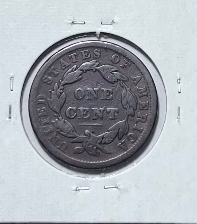 1838 coronet head large cent