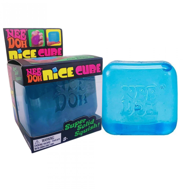 Nee Doh Nice Cube Squishy Stress – Super Solid Fidget Cube, Stress Relief USA