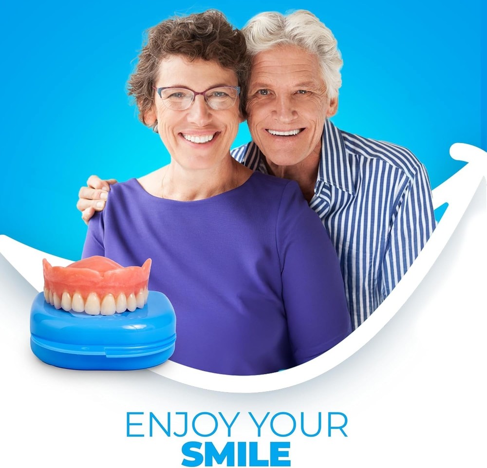 Custom-Fit Upper Dentures for Quick, Comfortable Smile Makeover - Medium/Large