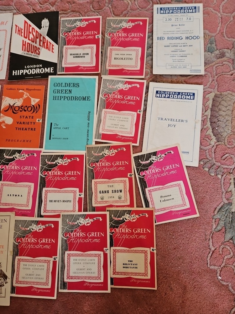21 Hippodrome Theatre Programmes